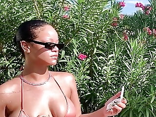 Rihanna busty in bikini